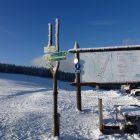 Loipenbeginn und Skilift in Heubach